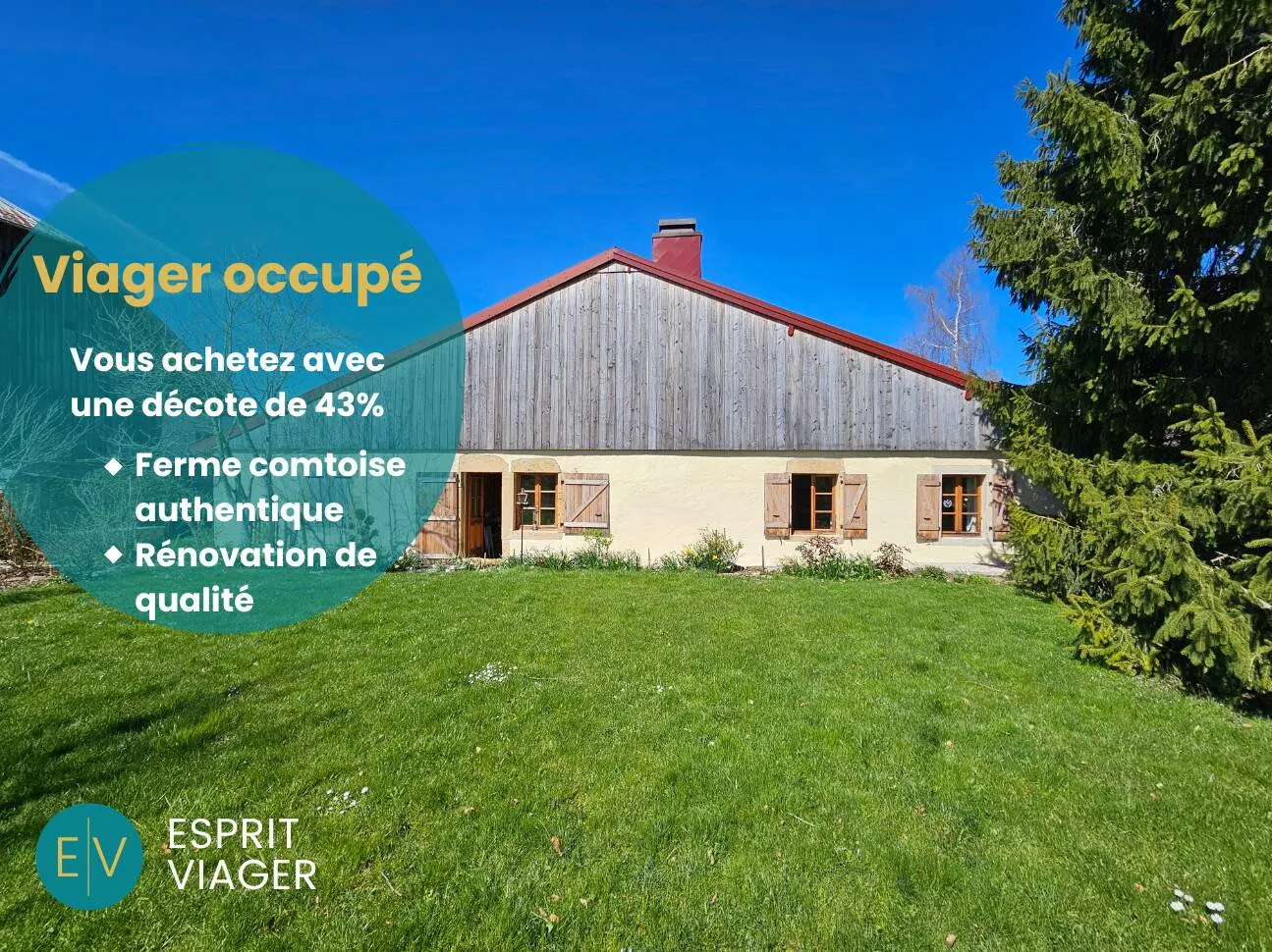 ferme 3 pièces à Censeau (39250)