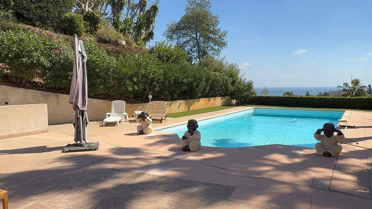 VIAGER Occupé - Propriété Vue Mer 180° sur Baie d'Antibes H80ans et F75ans