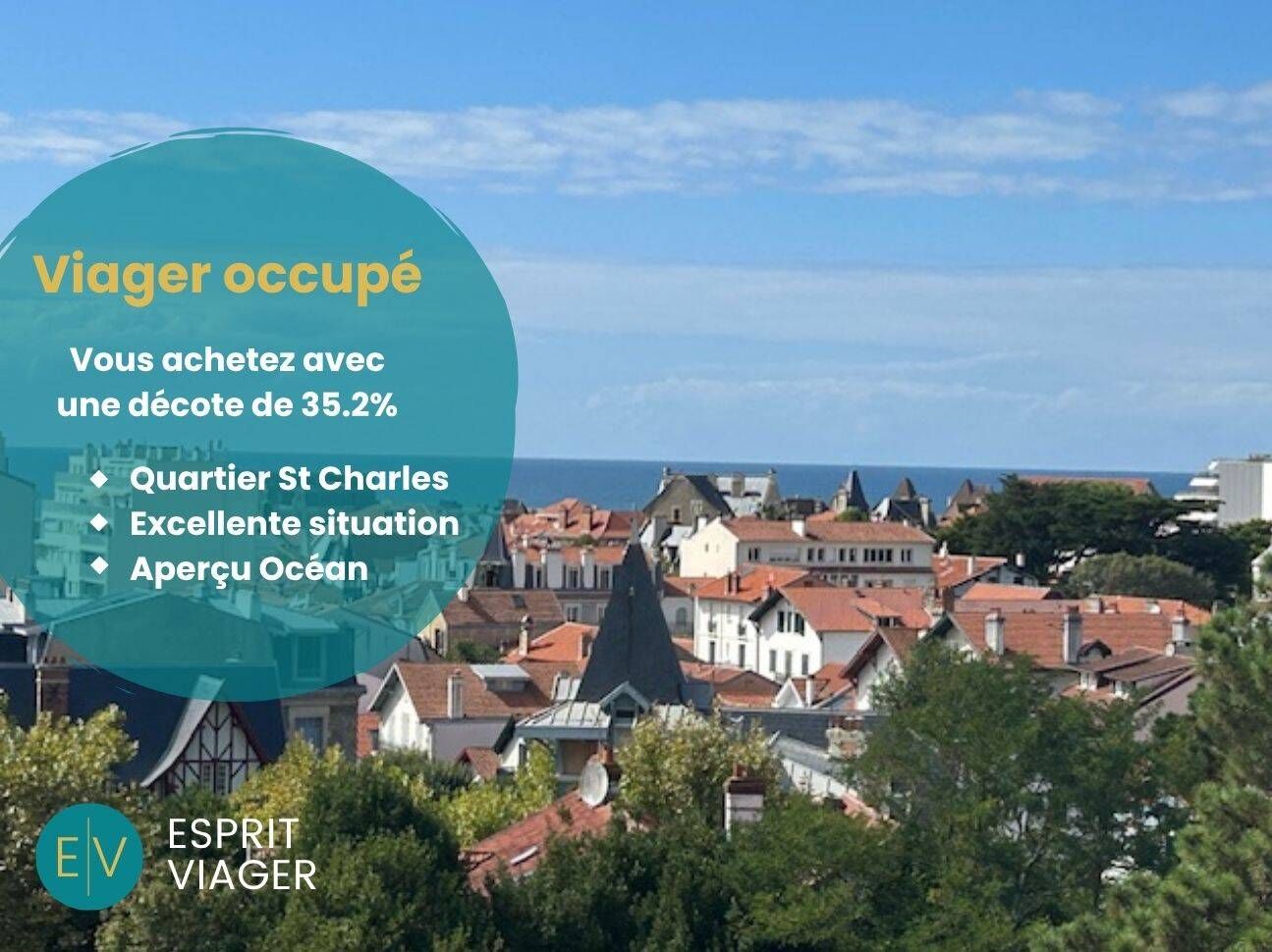 Appartement 3 pièces - BIARRITZ - viager occupé