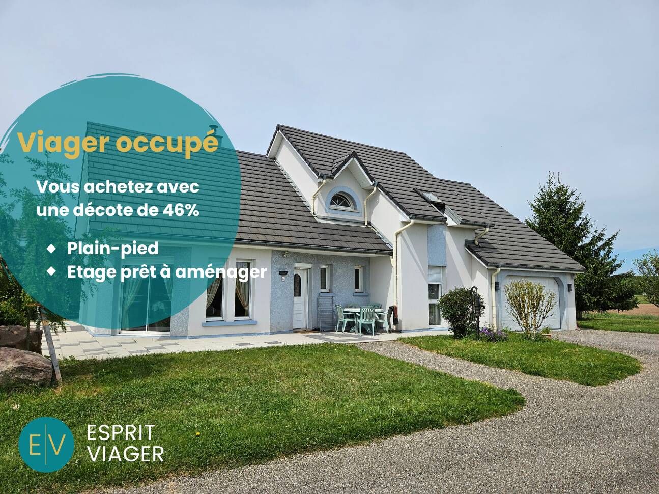 EXCLUSIVITE - Viager occupé - Maison 4 pièces de plain-pied - Froideterre (70)