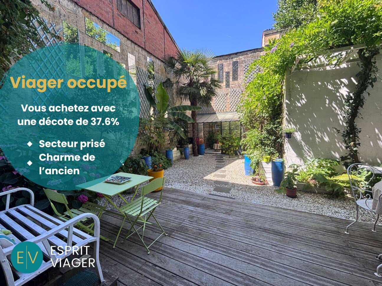 Viager occupé - Appartement 3 pièces – BORDEAUX (33)