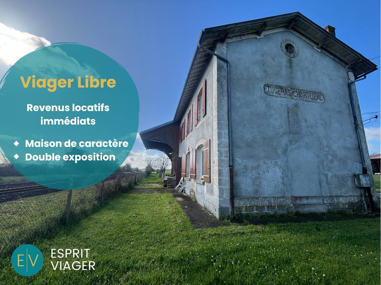 Viager libre - Maison 5 pièces - TUGÉRAS-SAINT-MAURICE