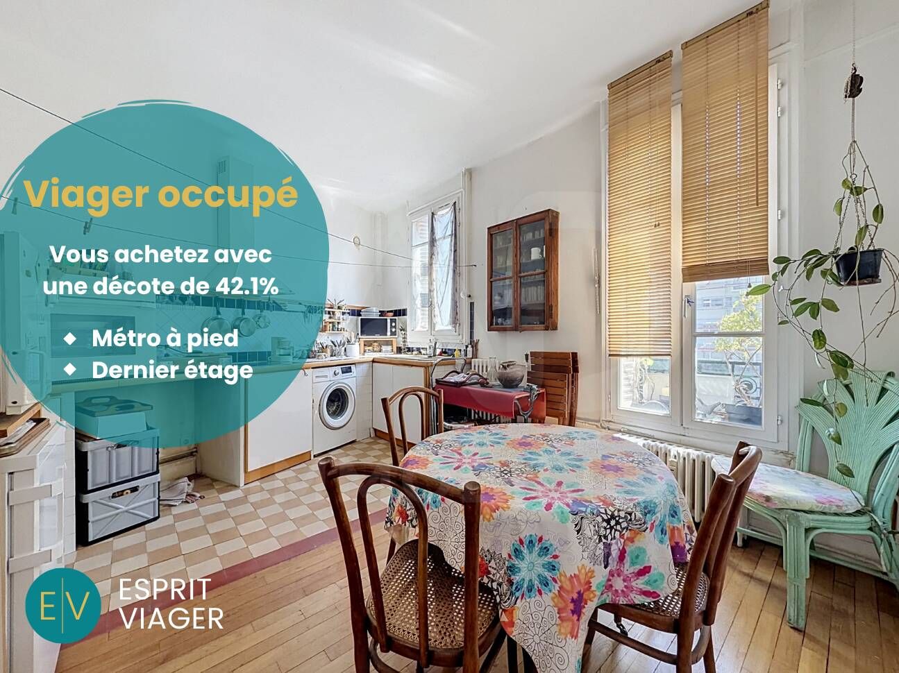 Viager occupé - Appartement 1 pièce – PARIS (11ème arrondissement)